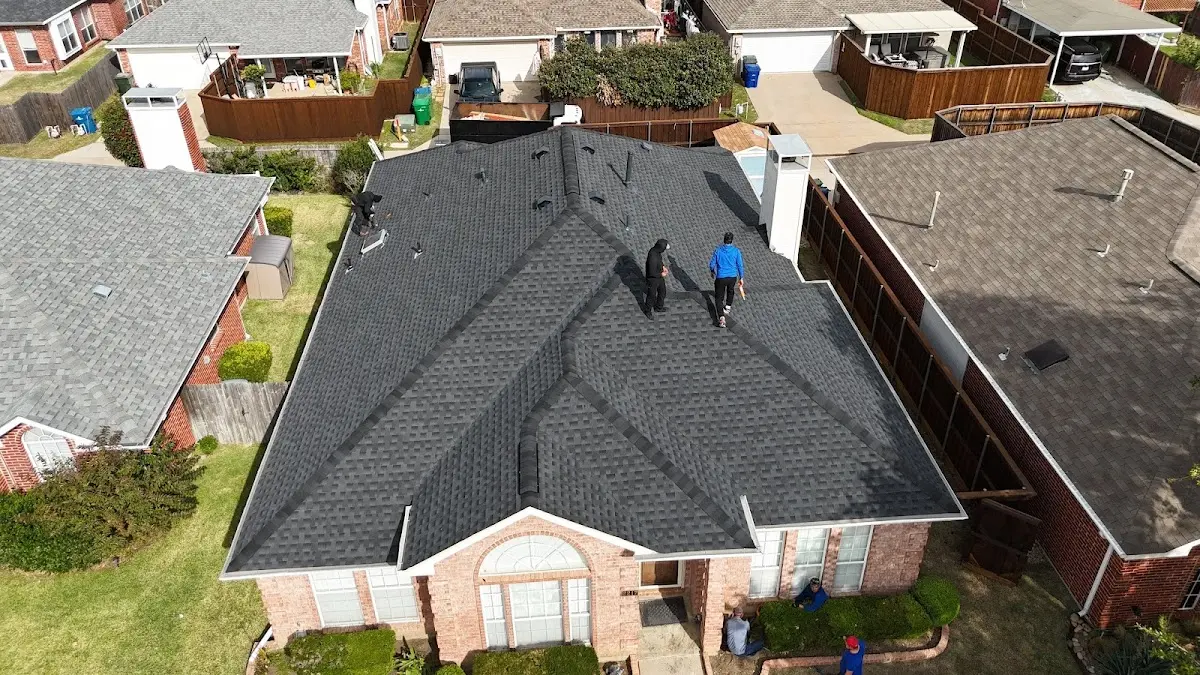 Commercial Roofing work in progress on a Parkville property